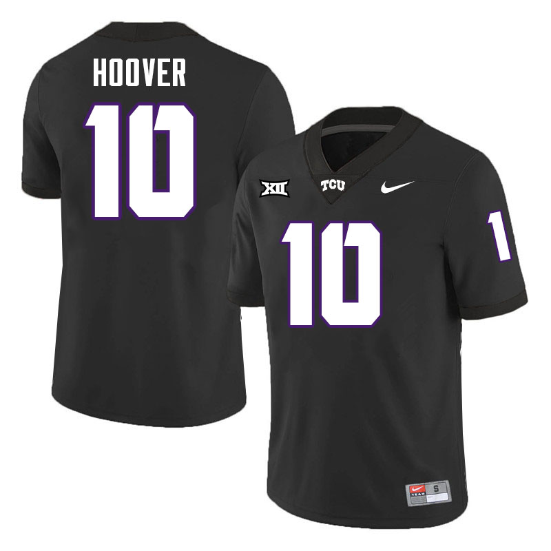 #10 Josh Hoover TCU Jersey,Texas Christian University Horned Frogs Football Jersey-Black